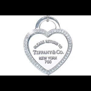 White gold with diamond necklace RETURN to TIFFANY
